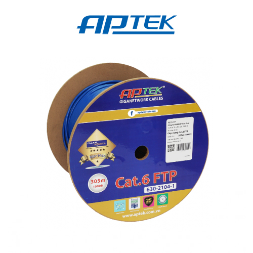 Cáp Mạng APTEK CAT.6 FTP 305m Cáp Mạng APTEK CAT.6 FTP 305m