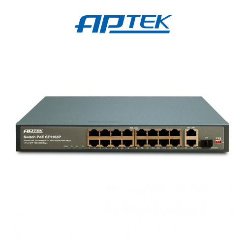 Switch APTEK SF1163P 16 Port PoE Switch APTEK SF1163P 16 Port PoE