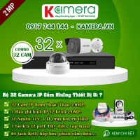 TRỌN BỘ 32 CAMERA IP HIKVISION 2.0MP