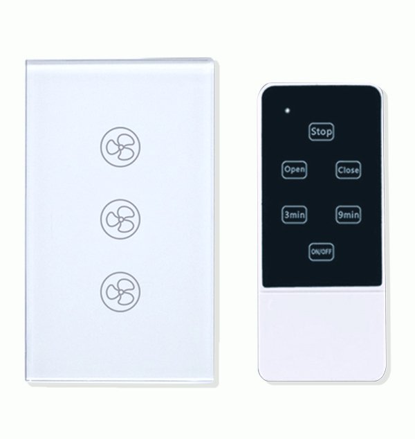 Công Tắc Cảm Ứng Thông Minh 3 Nút Điều Khiển Quạt SmartZ SWF Có Kèm Remote Công Tắc Cảm Ứng Thông Minh 3 Nút Điều Khiển Quạt SmartZ SWF Có Kèm Remote